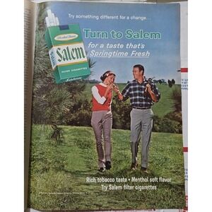 Vintage 1964 Salem Springtime Fresh Cigarette Advertisement Magazine‎ Print Ad